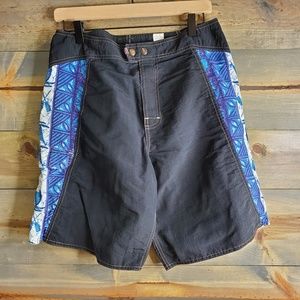 Hawaiian style Kama aina clothing mens swim trunks